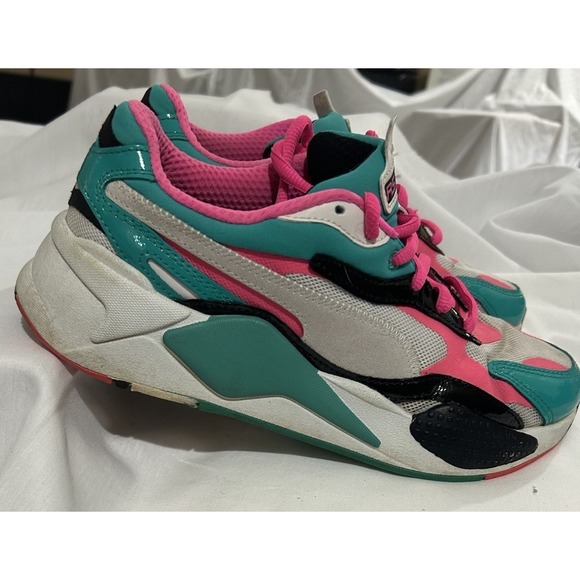 Size 8.5 -‎ Puma RS-X Plastic Sneakers (Pink) - 371569-04 RARE - Picture 3 of 7